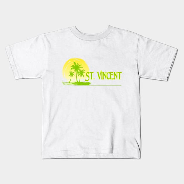 Life's a Beach: St. Vincent Kids T-Shirt by Naves